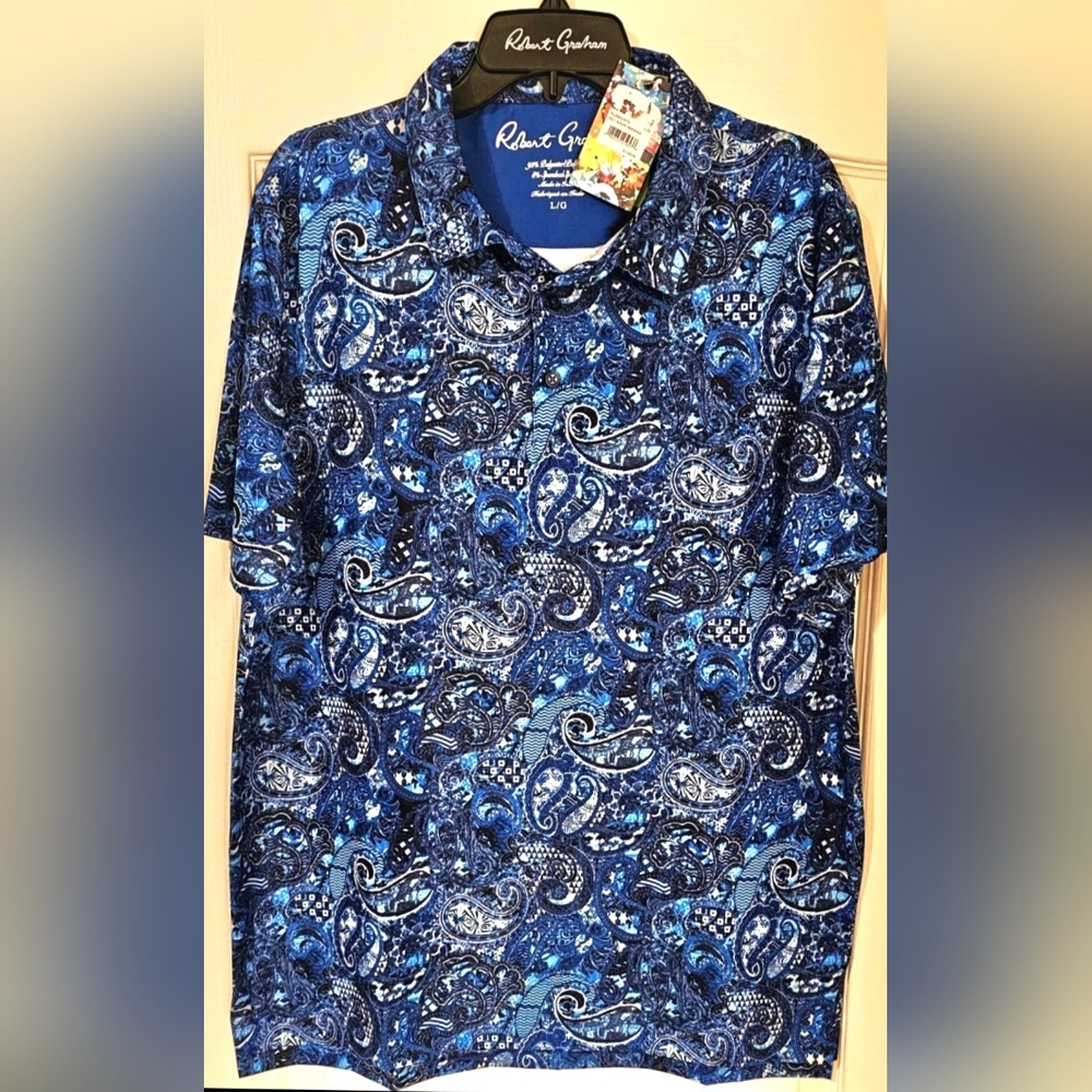 Robert Graham Polo Size Large New With Tags